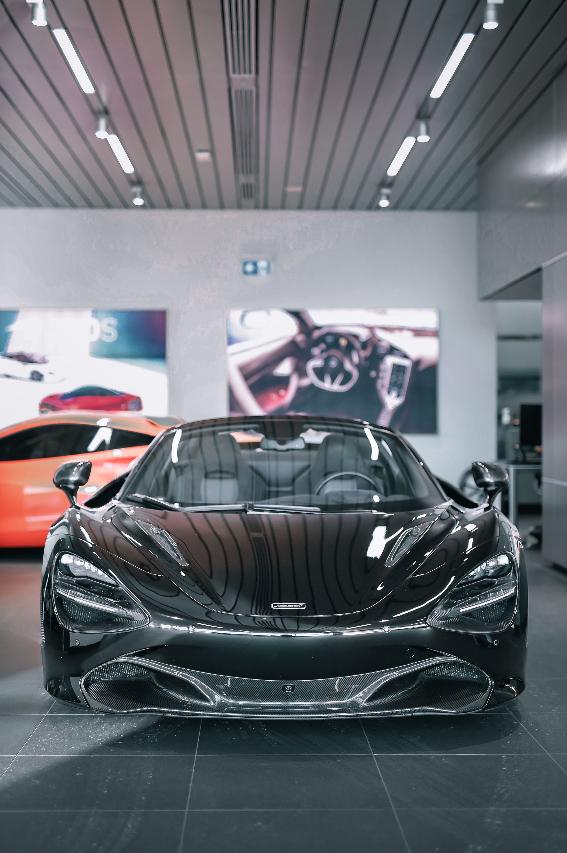 Detailed luxury car shining near the Deerfield Beach shoreline